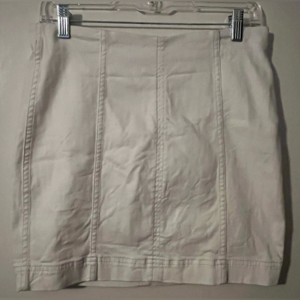 Free People Modern Femme Denim Mini Skirt  Size 10 - Picture 4 of 5